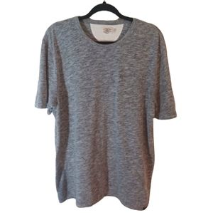 Faherty Men's Sun Washed Marled Gray Short Sleeve T-Shirt Size Large